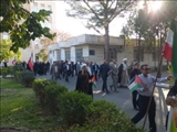 همایش بزرگ پیاده روی دانشگاهیان با شعار غزه قهرمان در دانشگاه بناب برگزار شد